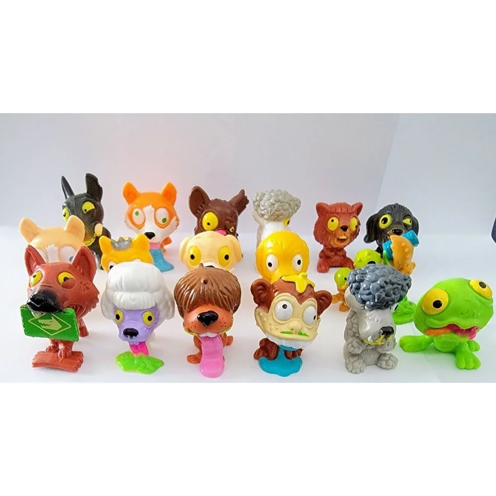 Moose The Ugglys Pet Shop Toys Figure Lot of 17 Dogs Crab Monkey
